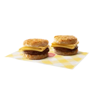 2 Sausage Egg Biscuits